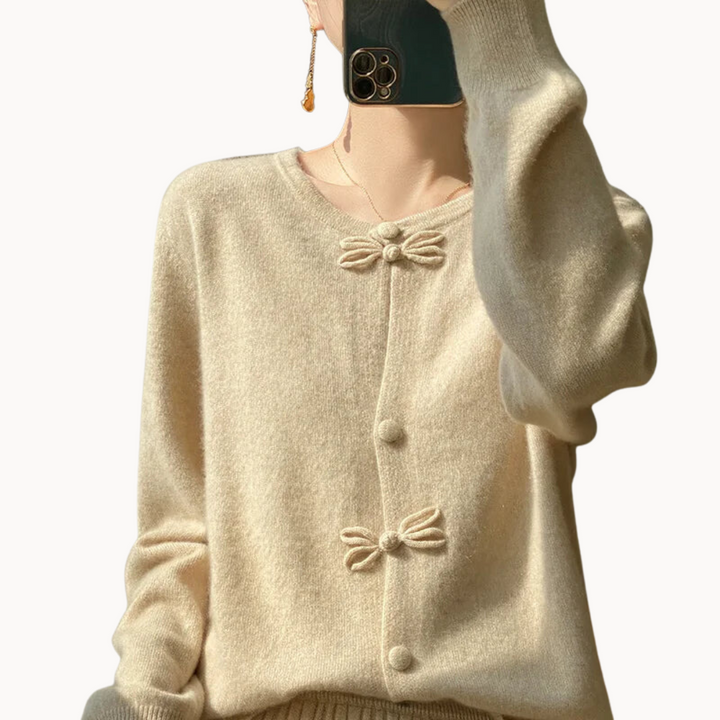 Beatrice | Bow Accented Cardigan
