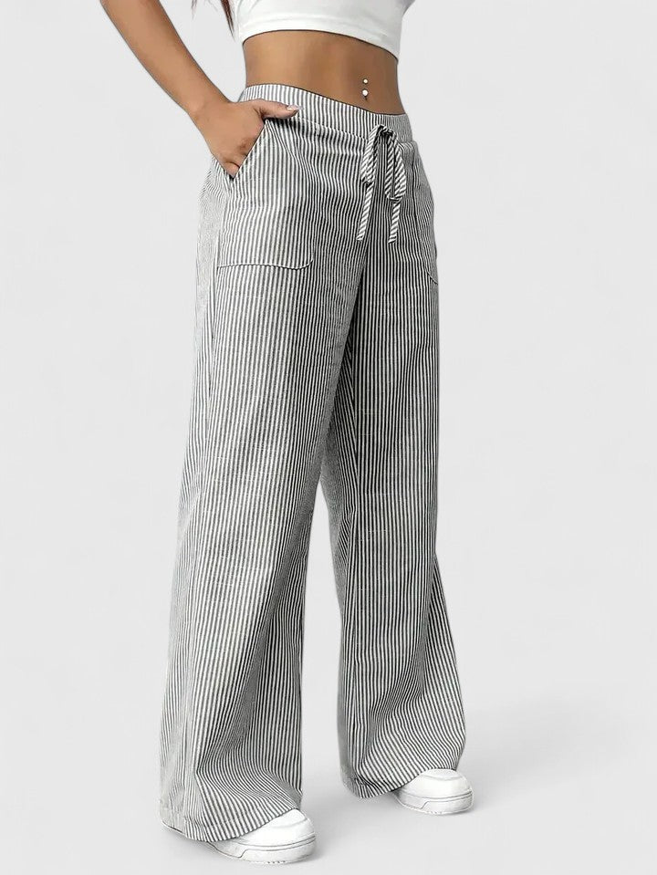 Dominique - Elegant Wide Pants