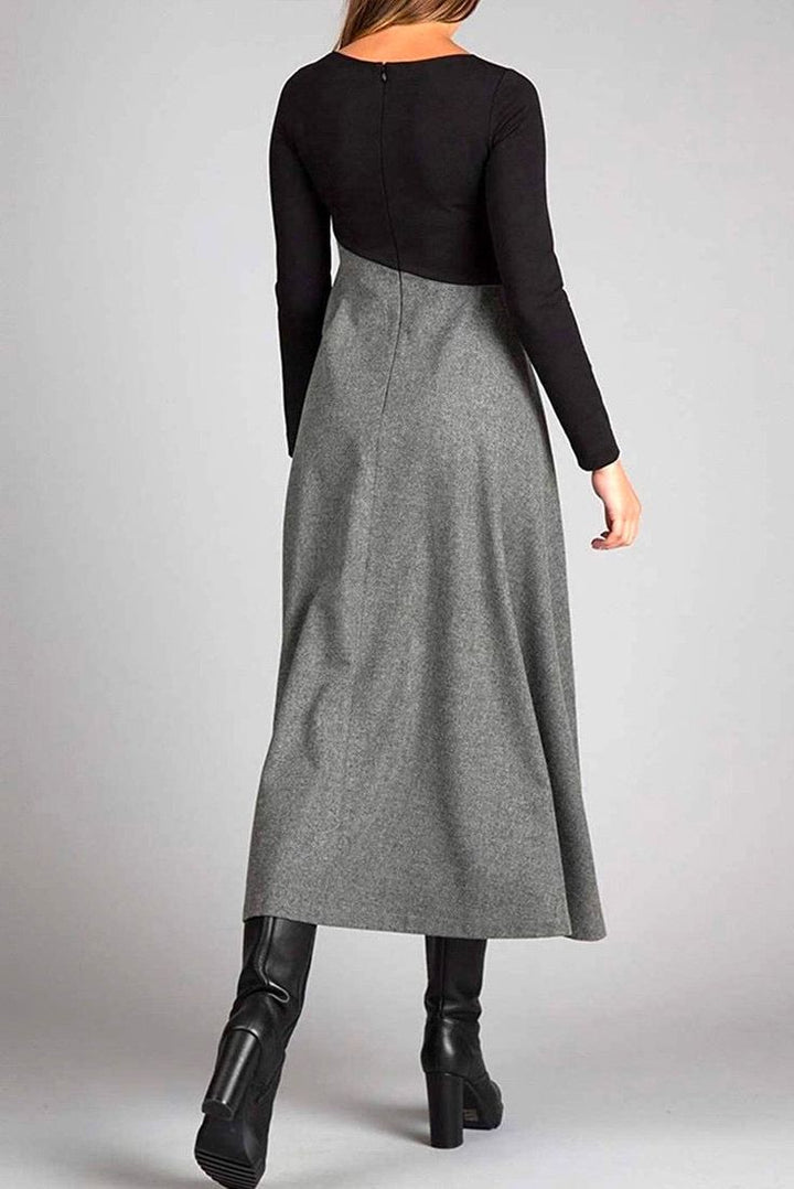 Manon - Elegant Long Dress with Long Sleeves