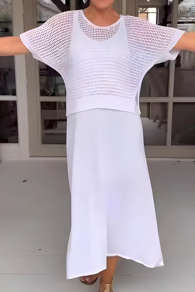 Corrine – Summer Dress with Knitted Top