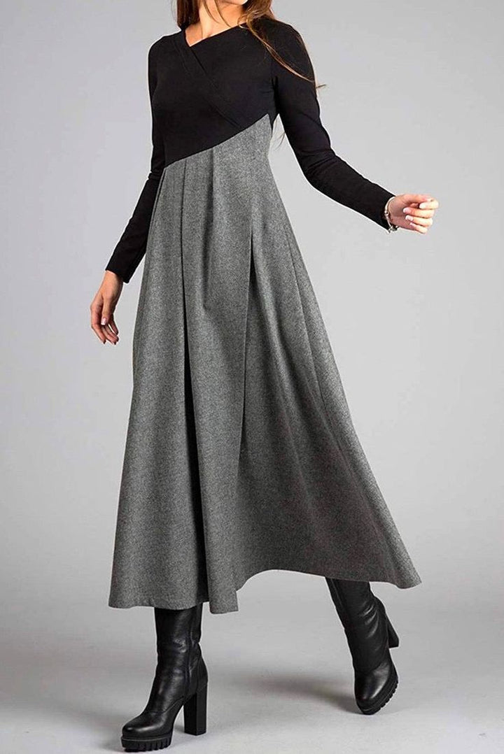 Manon - Elegant Long Dress with Long Sleeves