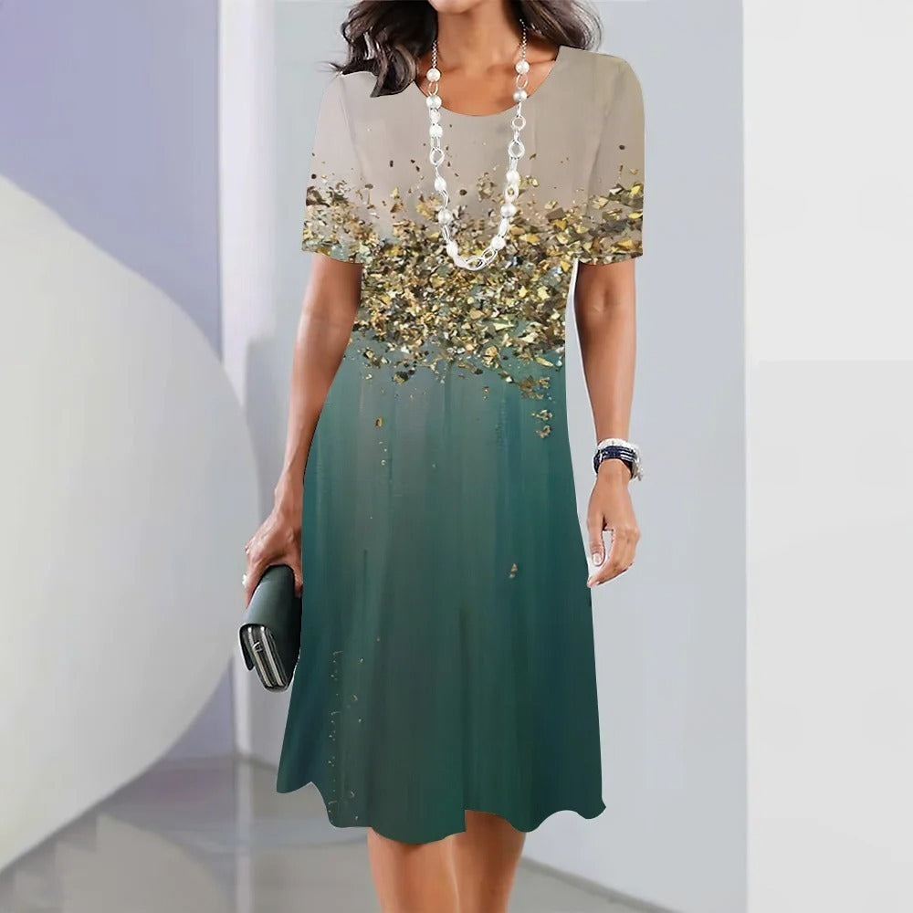 Pamela – Artistic Midi Dress