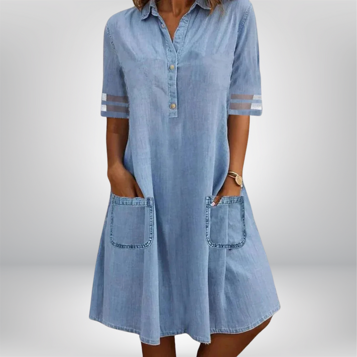 Ylva - Light and Airy Denim Dress
