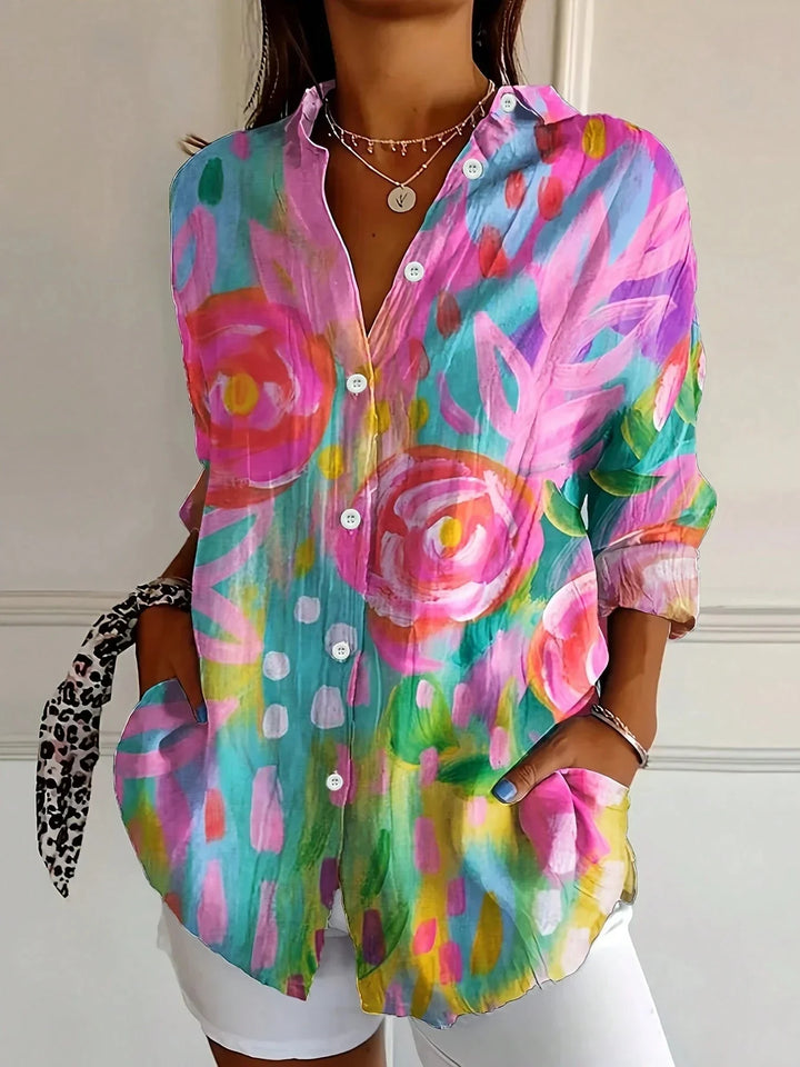 Renee – Playful Print Blouse