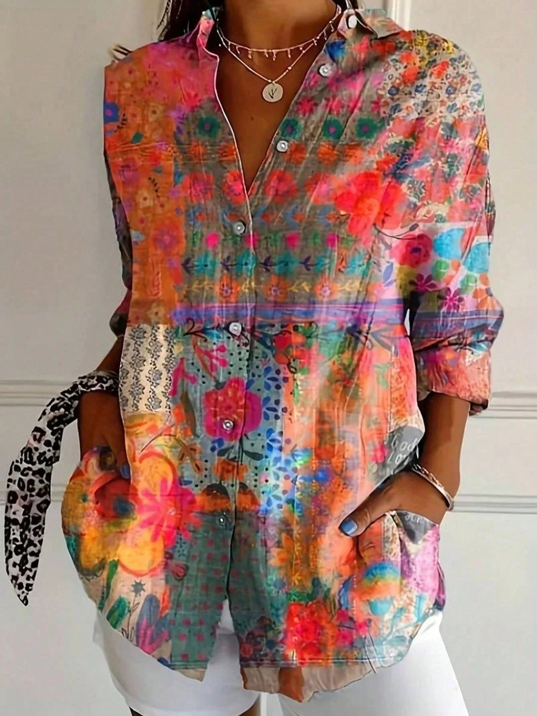 Renee – Playful Print Blouse