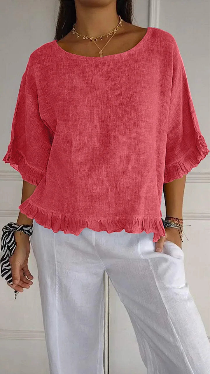 Francesca – Relaxed Button-Up Top