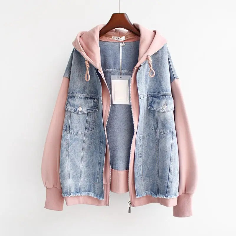 Liv – Denim Hoodie Jacket
