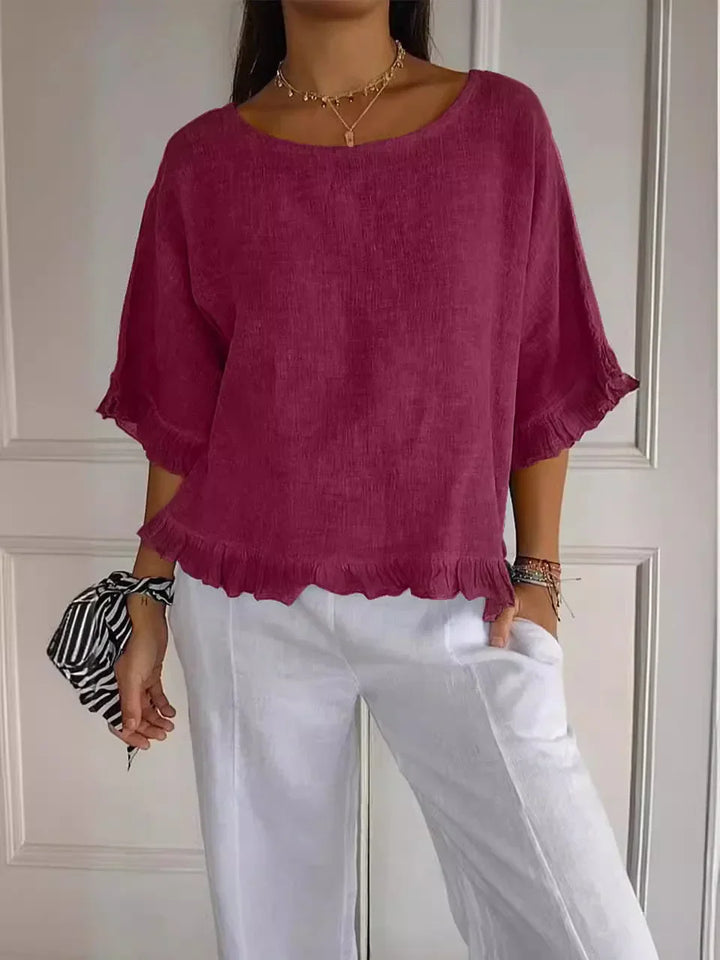 Francesca – Relaxed Button-Up Top