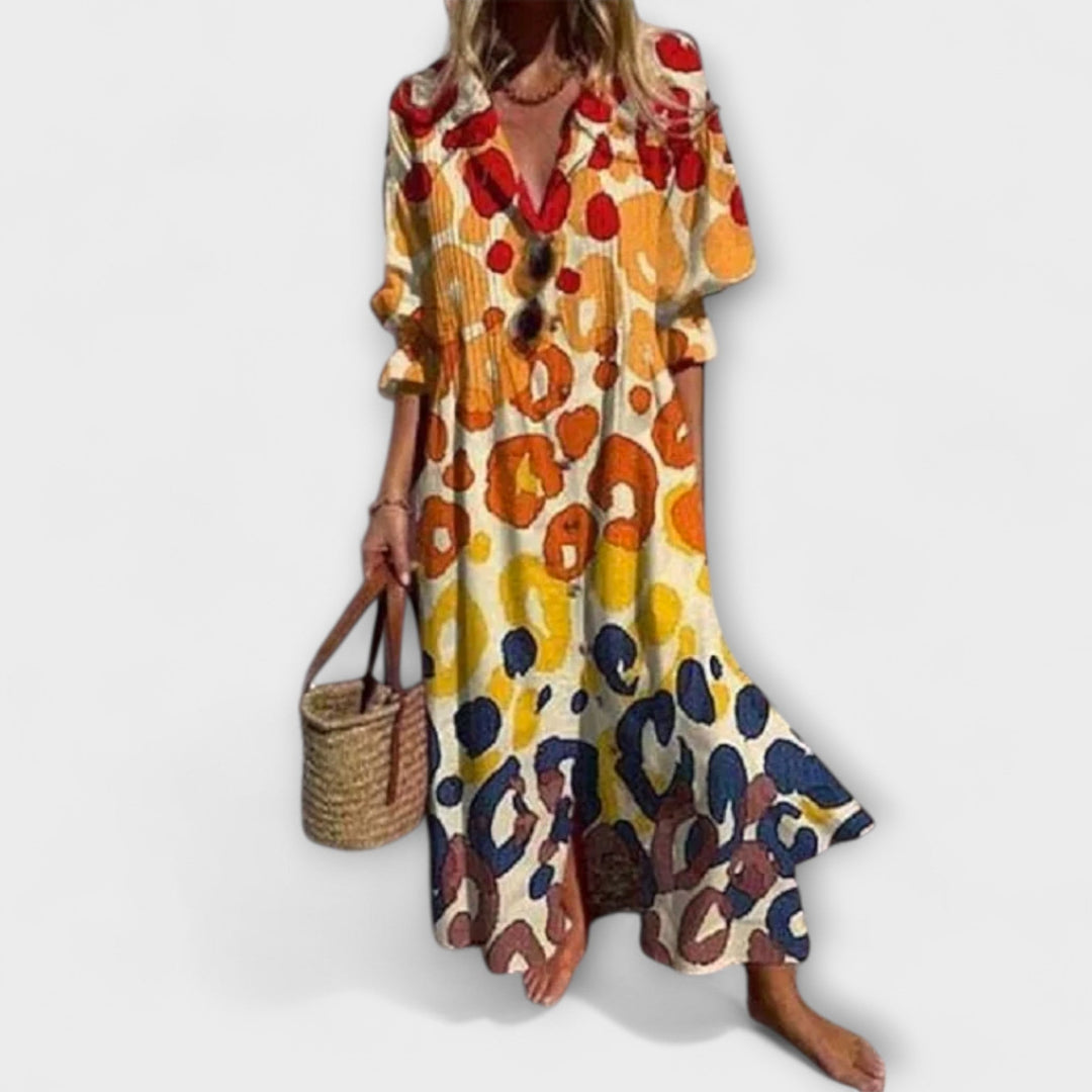 Lila - Flattering Maxi Dress with Belly Coverage