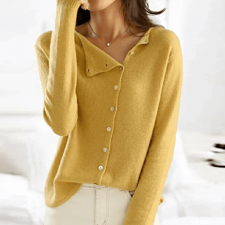 Velice - Elegant Sweater with Buttons