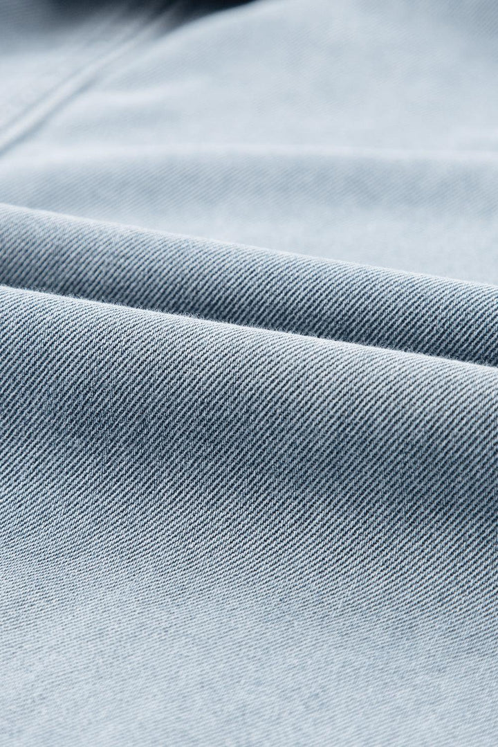 Isabelle - Denim Dress with Elegant, Short Batwing Sleeves