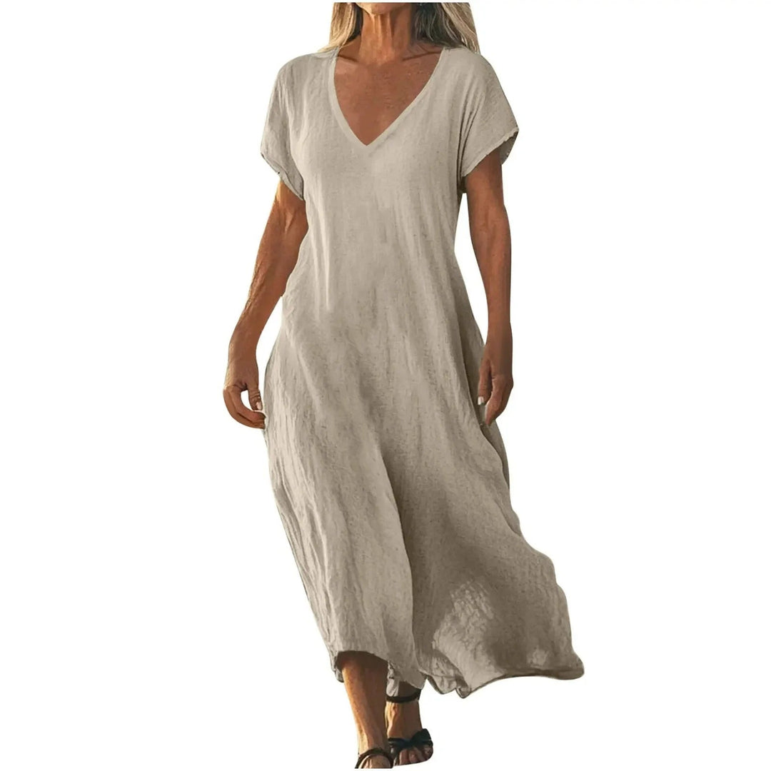 Colette – Relaxed V-Neck Maxi Dress