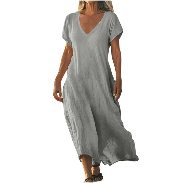 Colette – Relaxed V-Neck Maxi Dress