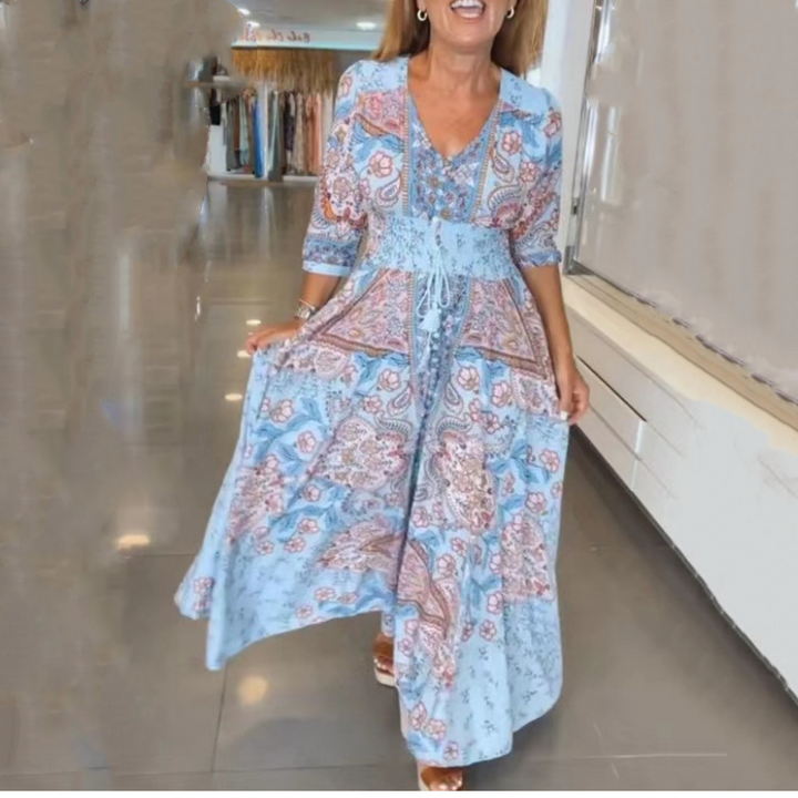 Valerie – Elegant Floral Print Dress