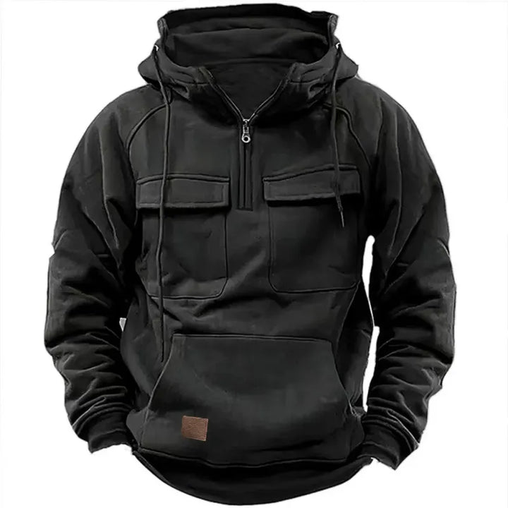 Adam – Hoodie with Zipper and Chest Pockets