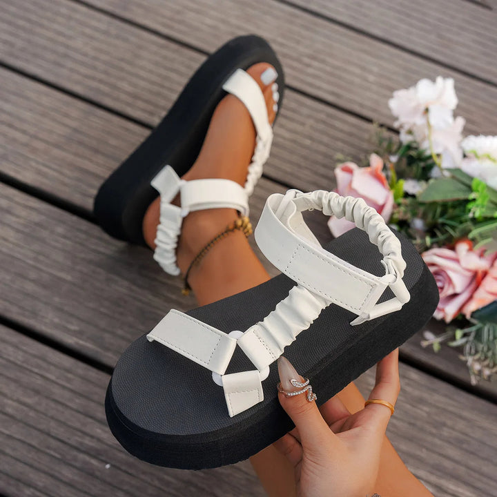 Aura – Iridescent Platform Sandal