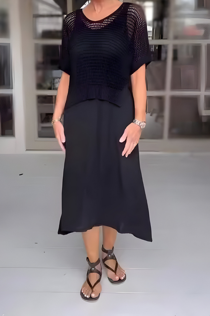 Corrine – Summer Dress with Knitted Top