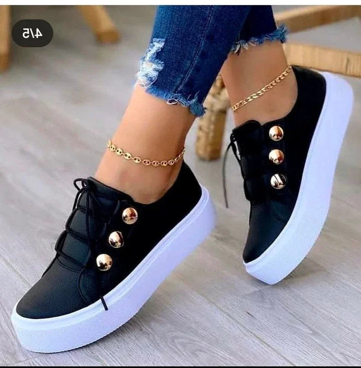 Serena – Orthopedic Round Toe Platform Sneakers