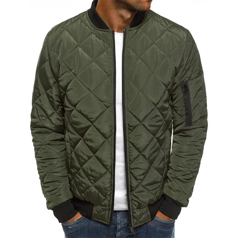 Jacob – Cotton Jacket with Diamond Pattern