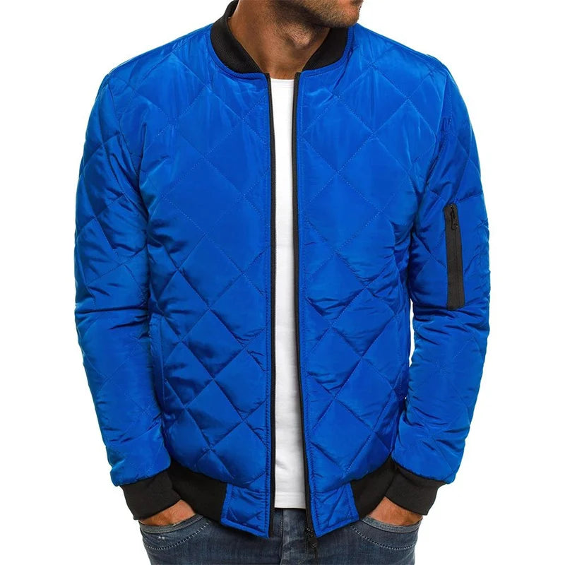 Jacob – Cotton Jacket with Diamond Pattern