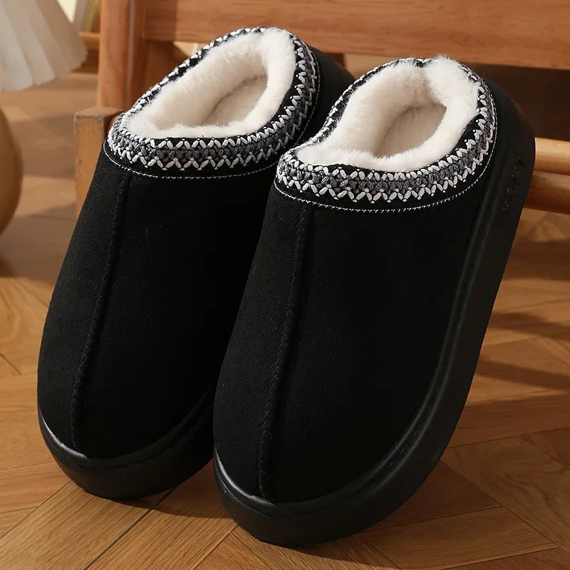 Chloe – Fluffy Platform Slippers
