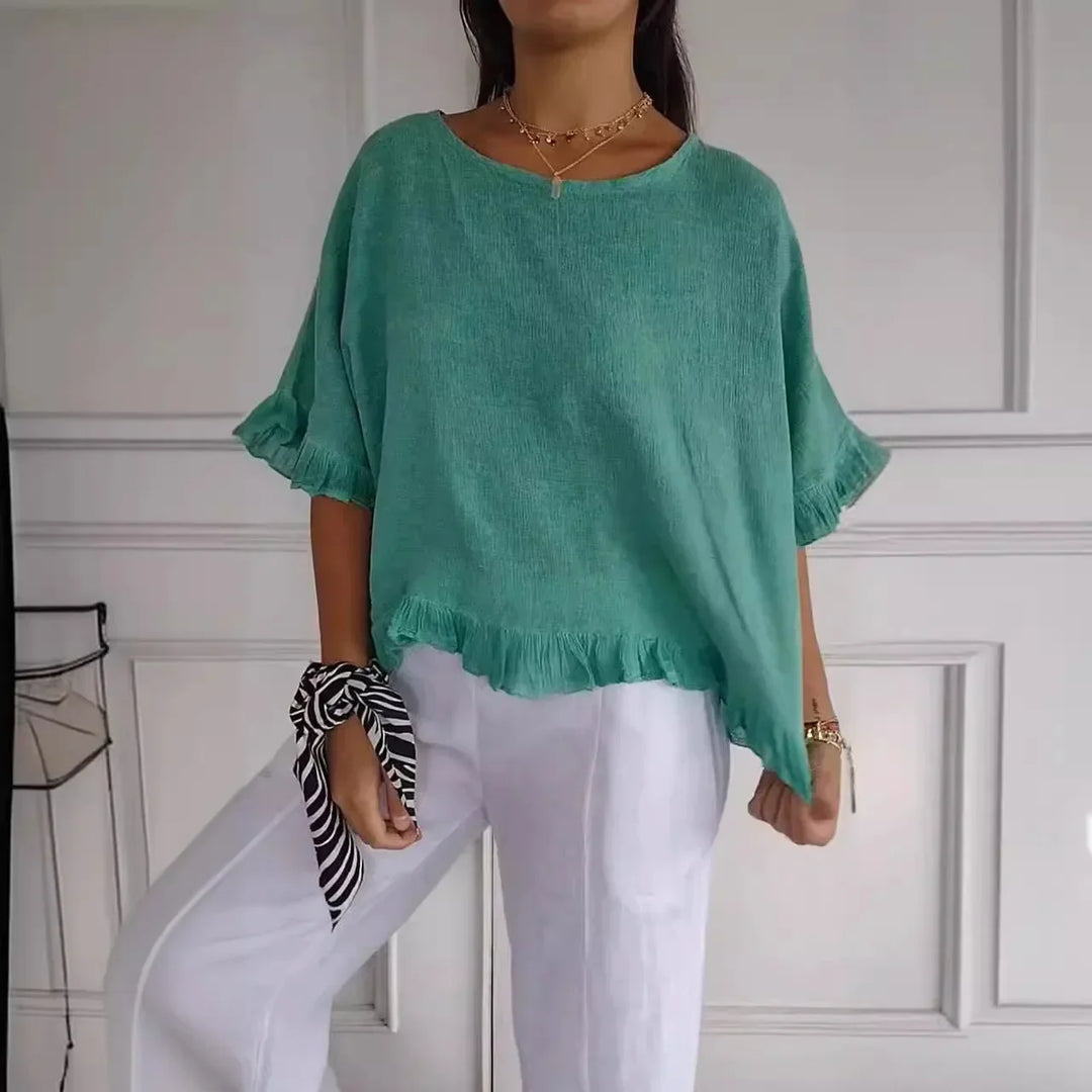 Francesca – Relaxed Button-Up Top