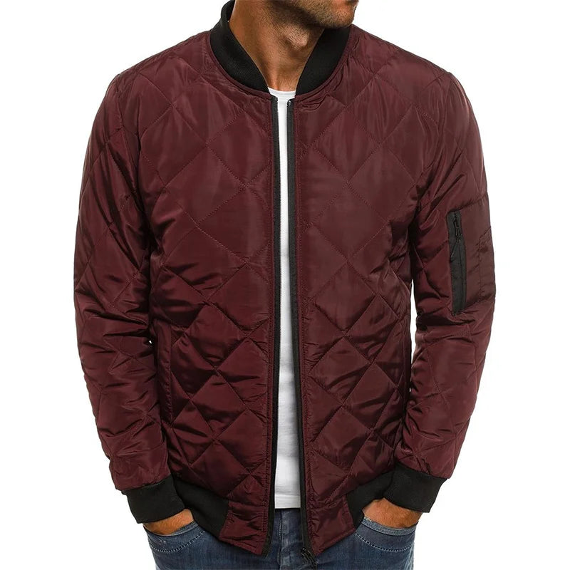 Jacob – Cotton Jacket with Diamond Pattern