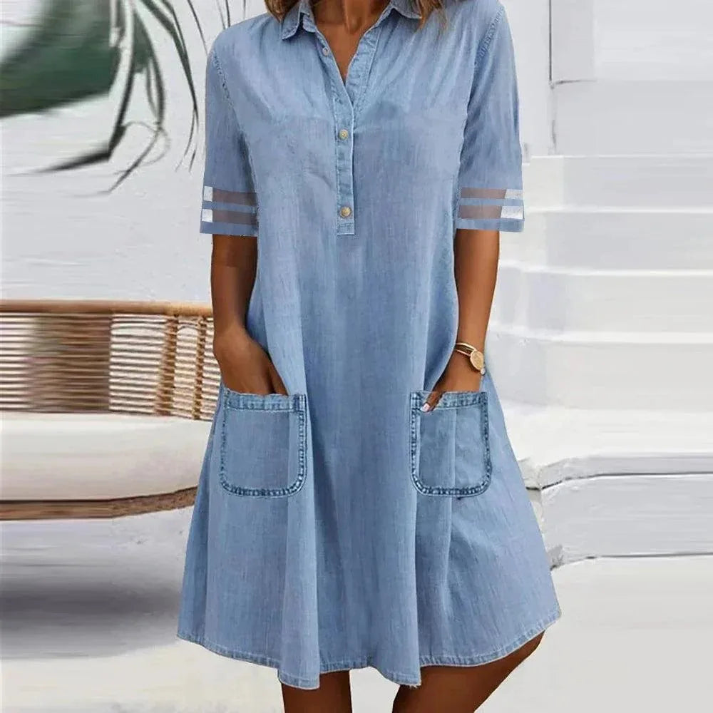Ylva - Light and Airy Denim Dress