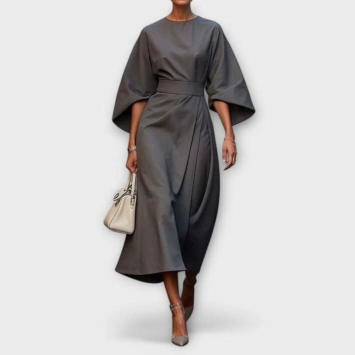 Soraya – Elegant Dress with Sleeves and Belt