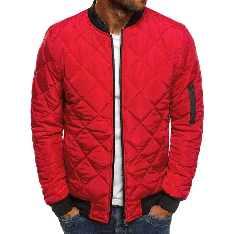 Jacob – Cotton Jacket with Diamond Pattern