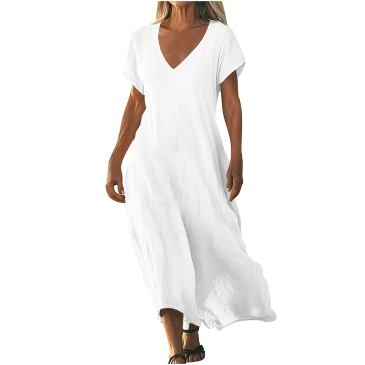Colette – Relaxed V-Neck Maxi Dress