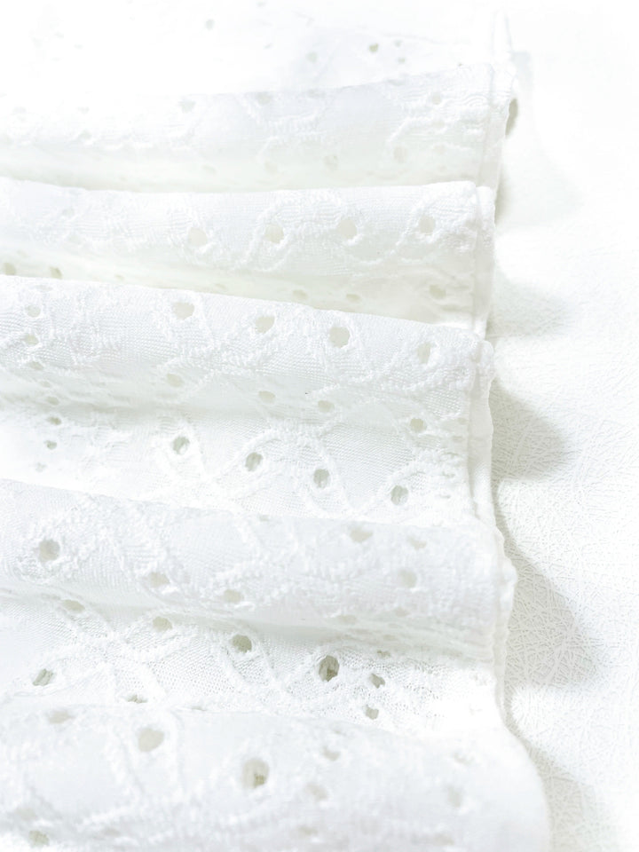 Andrea – Elegant Eyelet V-Neck Top