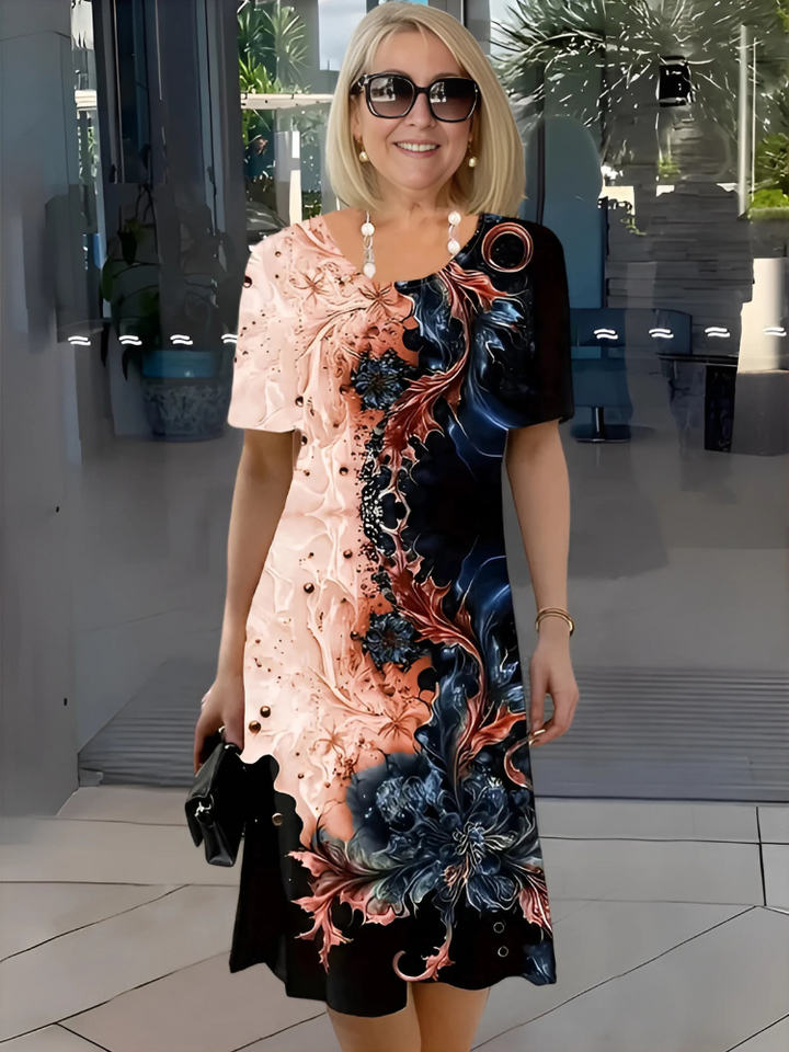 Leandria – Relaxed Floral Midi Dress