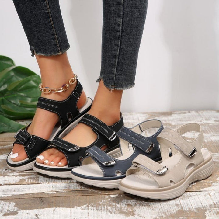 Mabel – Wedge Heel Sandals with Adjustable Straps