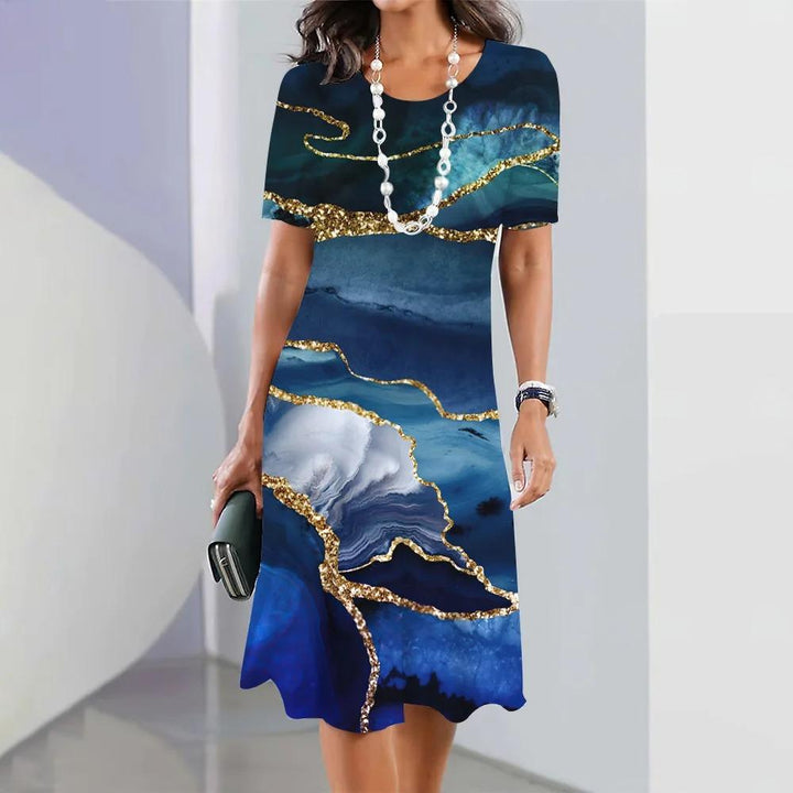 Pamela – Artistic Midi Dress